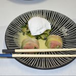 Salade de fenouil et espuma orange persil