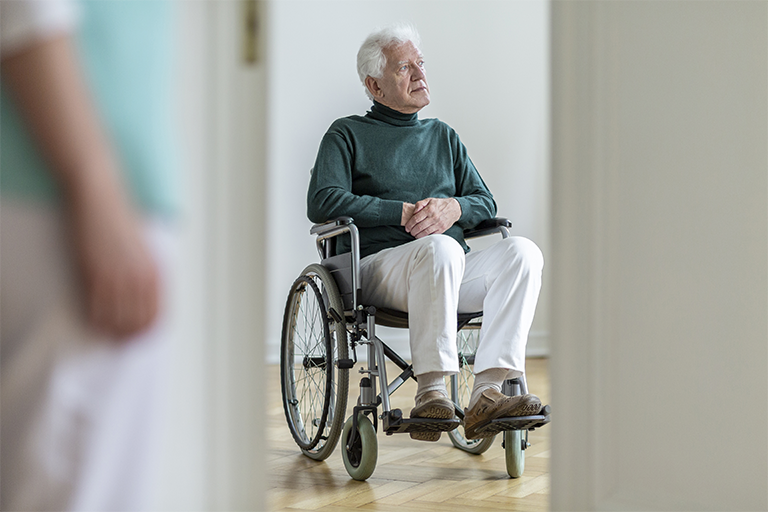 Personne atteinte de la maladie d'Alzheimer