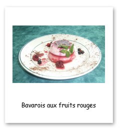Image montrant un Bavarois aux fruits rouges