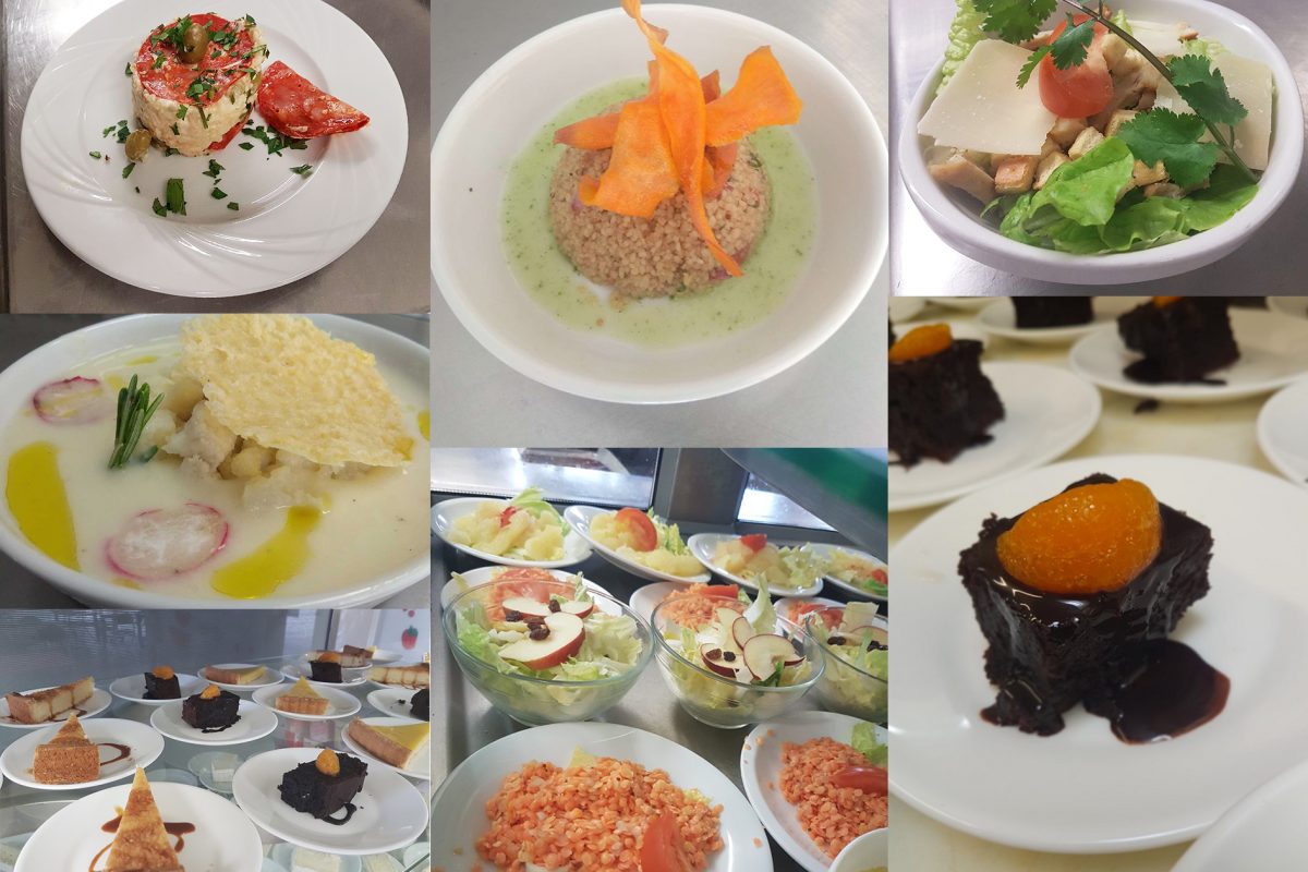 Un collage d'images montrant différents types d'aliments.