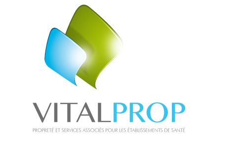 Le logo de vitalprop, spécialisé dans les offres de restauration pour maisons de retraite.