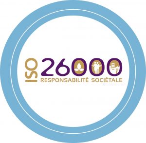 Le logo de l'iso 26000 sociale responsable.