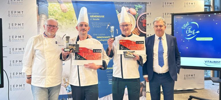 Équipe gagnante du concours culinaire Vital'Chef 2023