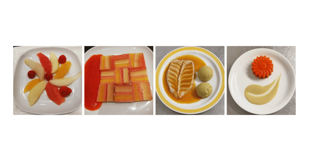 Plats en textures modifiées